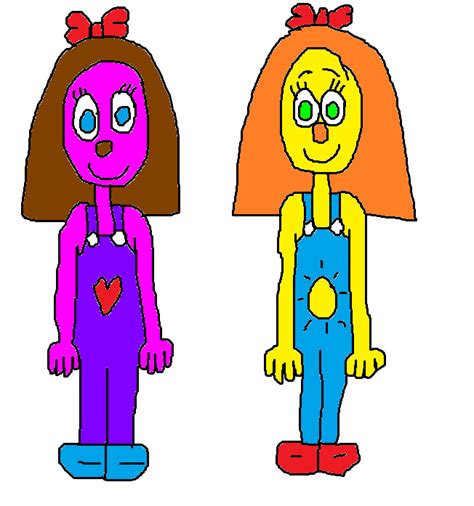Sunny Monster And Sydney Monster Wearing Overalls By Mikejeddynsgamer89