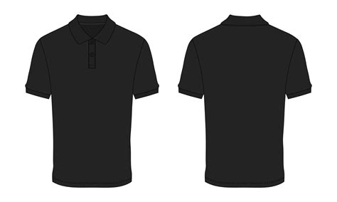 Black Polo Shirt Templates Vector Art Icons And Graphics For Free