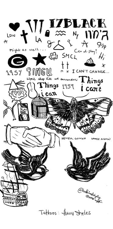 Harry Styles Tattoo Drawing At Explore Collection