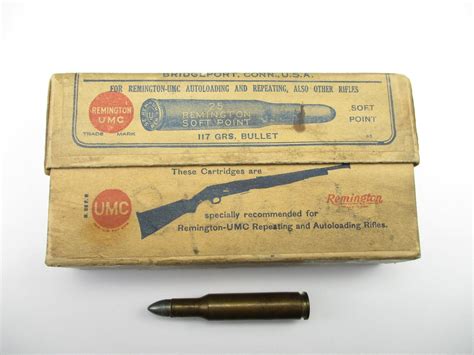 Collectible Remington Umc 25 Rem Ammo Switzers Auction And Appraisal Service