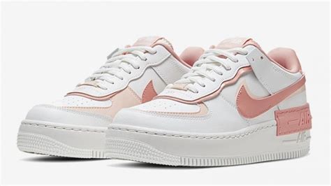 A solid white rubber sole completes the design. Nike Air Force 1 Shadow Pastel Pink | CJ1641-101 | The ...