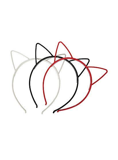 Black Red And White Plastic Cat Headband Pack Hot Topic Cat Headband