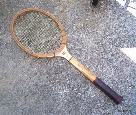 Antique Vintage Don Budge Wilson Tennis Racquet Racket Antiques