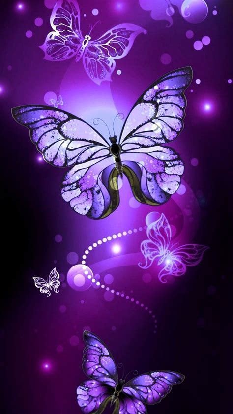 Pin By Ana On Feest Purple Butterfly Wallpaper Purple In Purple Butterfly Wallpaper