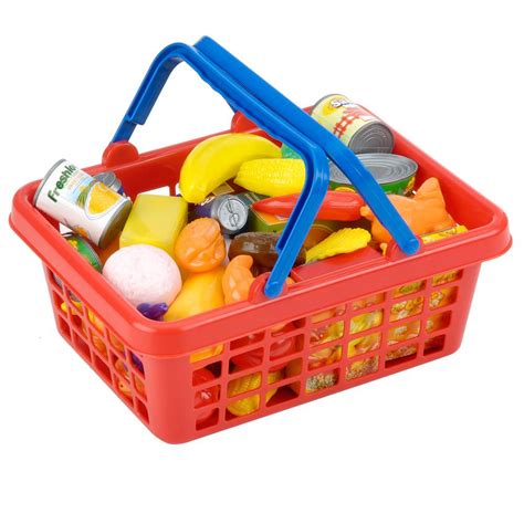 Take to school, in the car or play at home. Just Like Home 40 Piece Shopping Basket - Red - Toys R Us ...