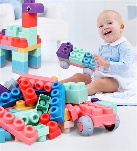 Mini Tudou Baby Blocks And Stacking Circles Toy Set Baby Sensory Building