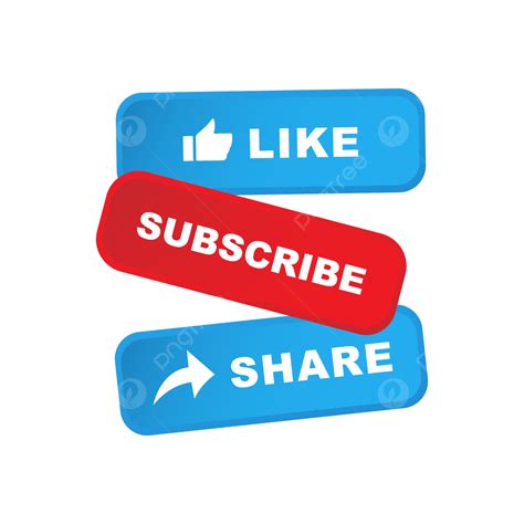 Youtube Subscribe Button Vector Art Png Youtube Subscribe Button Like