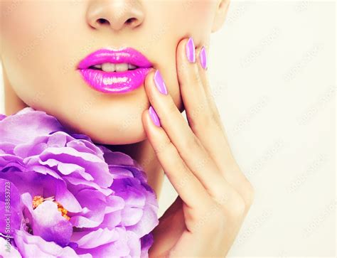 Luxury Fashion Style Manicure Nail Cosmetics And Make Up Stock Foto