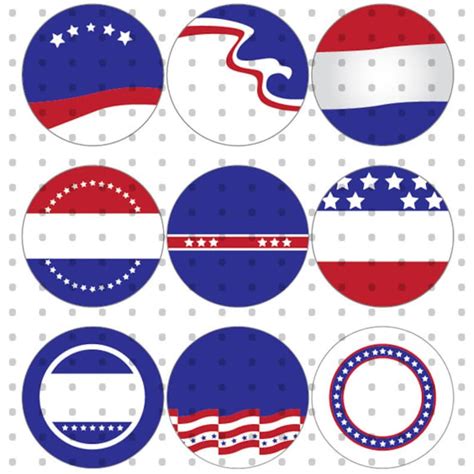 Political Buttons Royalty Free Clipart Set Etsy