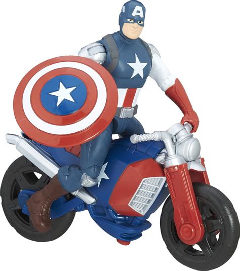 avengers c0478el20 marvel 6 inch captain america figure and vehicle uk toys and games