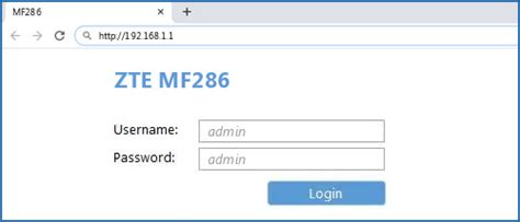 Find the default login, username, password, and ip address for your zte router. ZTE MF286 - Default login IP, default username & password