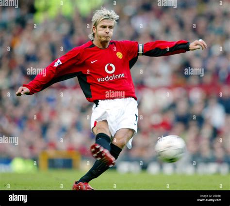 Manchester Uniteds David Beckham Stock Photo Alamy