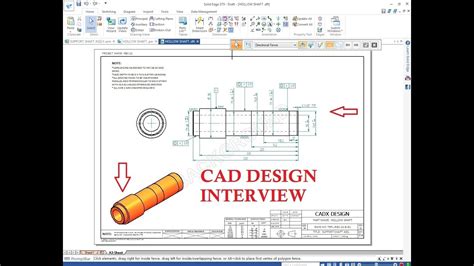 Design Engineer Interview CAD TOOL TEST - YouTube