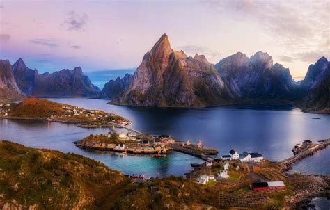 Wallpaper Nature Lake Rocks Island Height Norway Norway Lofoten