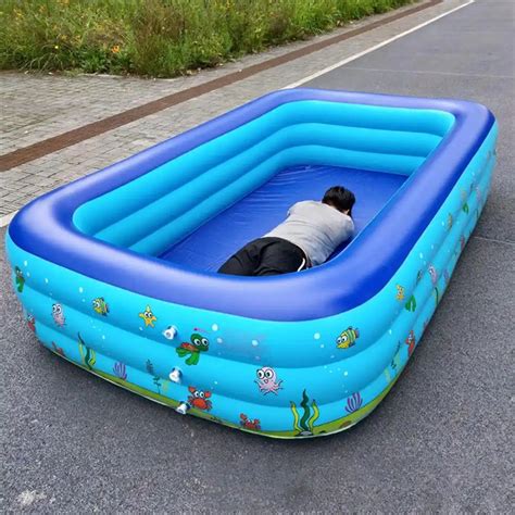 Portable Pools For Kids Inflatable Bathtub Baby Rectangular Swimming