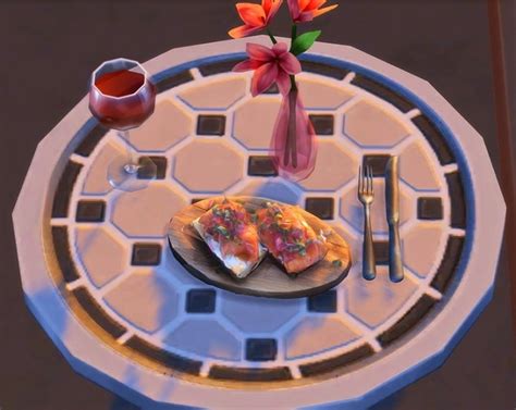 Fancy Meal Clutter At Josie Simblr Sims 4 Updates