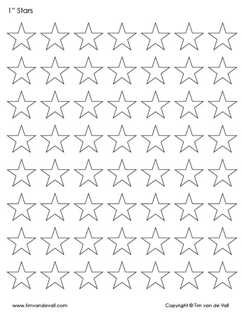 Free Printable Star Templates Pdf Bundle Black And White Tims Printables