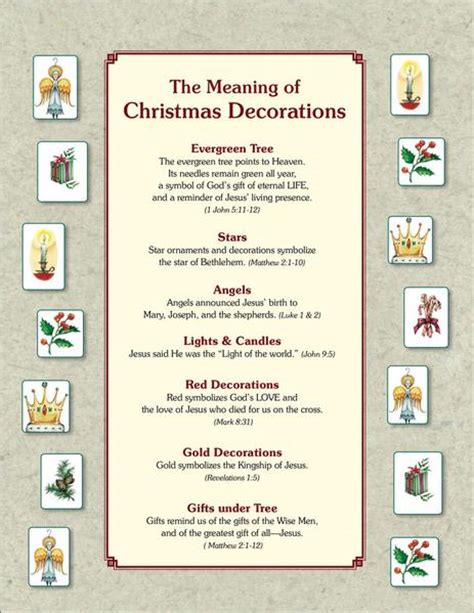 A christmas decoration is any of several types of ornamentation used at christmastime and the greater holiday season. The Meaning of Christmas Tree Ornaments PDF | Seed Faith Books
