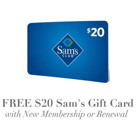 H may change, are $45 for club level and $100 for plus level. Free $20 Sam's Club Gift Card with New Membership or Renewal!