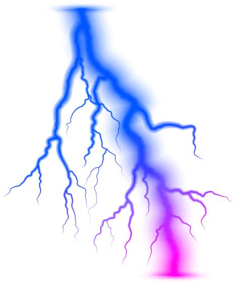 Lightning Clip Art Colorful Lightning Png Transparent Clip Art Image