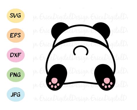 Lazy Svg Eps File And Dxf File Png File Panda Svg Digital Download For