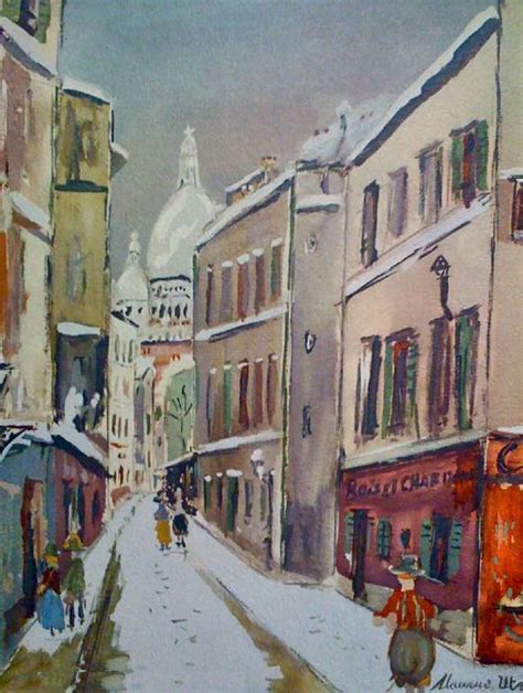Maurice Utrillo Rue Saint Rustique A Montmartre Artexperiencenyc