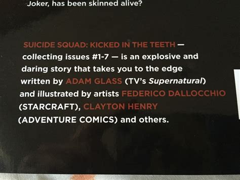 Suicide Squad Vol 1 Kicked In The Teeth Dc Cómics New 52 32000