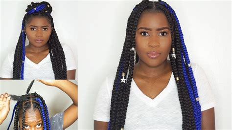 This is the cutest hairstyle on our list today. How to do Large Box Braids on Short 4c Natural Hair ...