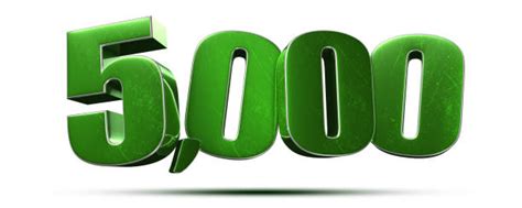 The last year of the 5th millennium, an exceptional common year starting on wednesday. Number 5000 Stock Photos, Pictures & Royalty-Free Images ...