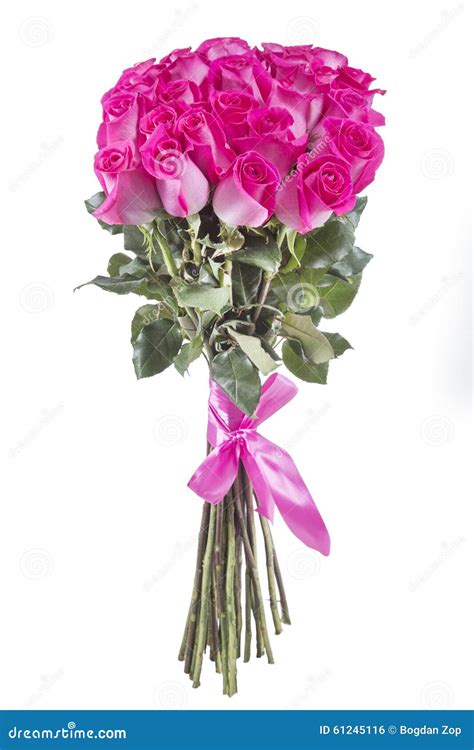 Pink Roses Bouquet Stock Photo Image Of Flowers Standing 61245116