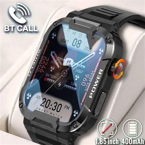 Rugged Military Smart Watch Men For Android Ios Ftiness Watches Ip68 Waterproof 1 85 Ai Voice