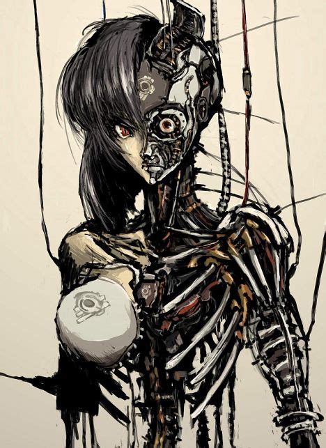 Digital Mech Art Cyborgs Art Ghost In The Shell Cyberpunk Art