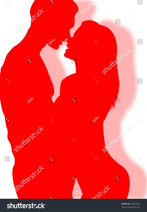 Man Woman Kissing Sexy Pose Stock Illustration 28203046 Shutterstock