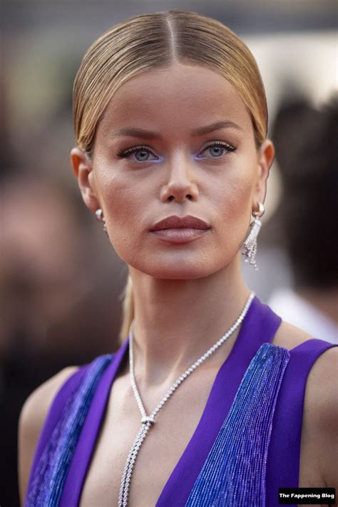 Frida Aasen Poses On The Red Carpet At The 75th Annual Cannes Film