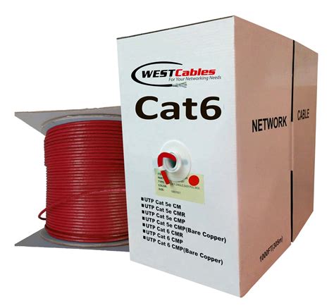 1000ft Cat6 Plenum Bare Copper Utp Ethernet Cable ~ 1000ftcables