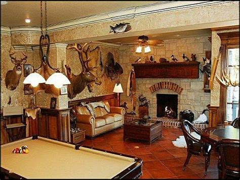 Child's room or nursery wall art by tags: Fun Rooms -- Hunting Theme Man Cave | Man cave design, Man ...