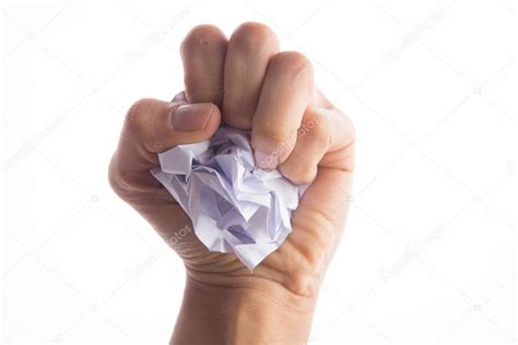 Hands Holding Crumpled Paper Stock Photo By ©wckiw 125210028