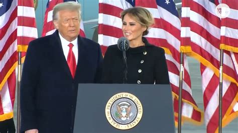 Melania Trump Gives Farewell Speech On Her Last Morning As First Lady