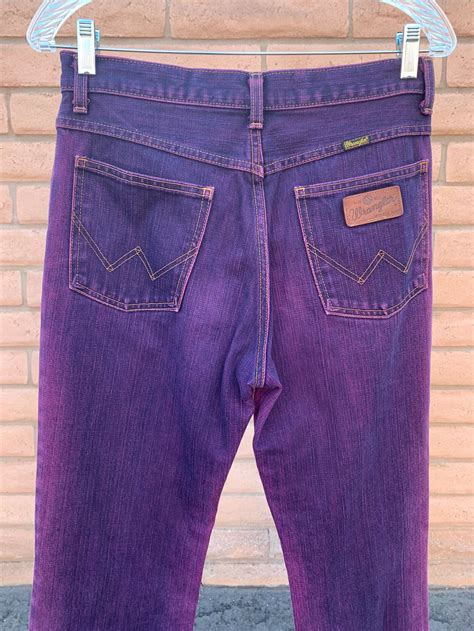Sale Purple Lady Wrangler Jeans Western Style Super Cool And Etsy