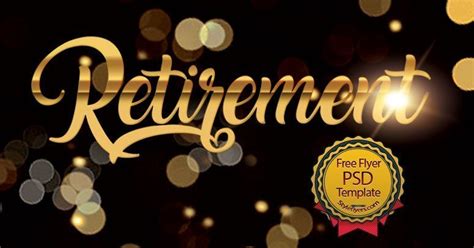 Retirement Free Psd Flyer Template Free Download 20819 Styleflyers
