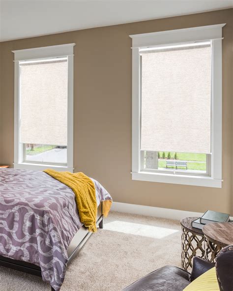Cordless Roller Shades Natural Woven Felton Collection Chicology