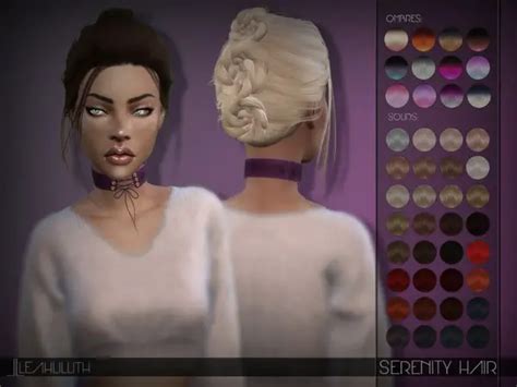 The Sims Resource Serenity Hair By Leahlillith Sims 4 Hairs