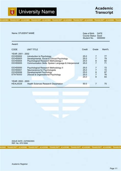 It's a federal crime to submit fake documentation to gain any type of. 33+ Fake Transcripts College Templates Collection Free ...