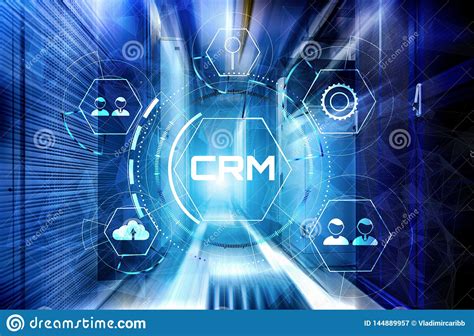 Crm Customer Relationship Management System Concept On Motion Design 3d
