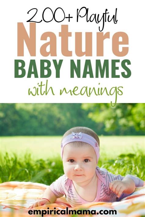 200 Whimsical Nature Baby Names Meanings That Youll Adore