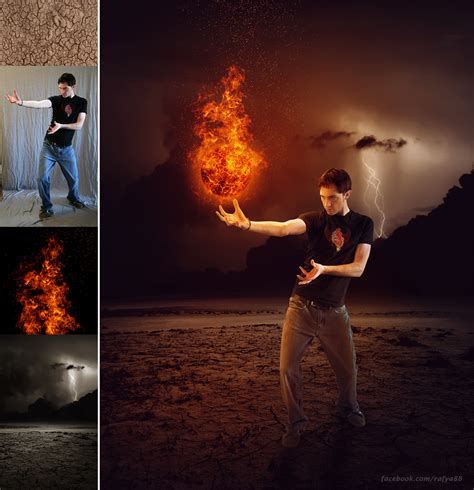 Making Fire Ball Manipulation Effect In Photoshop Rafy A