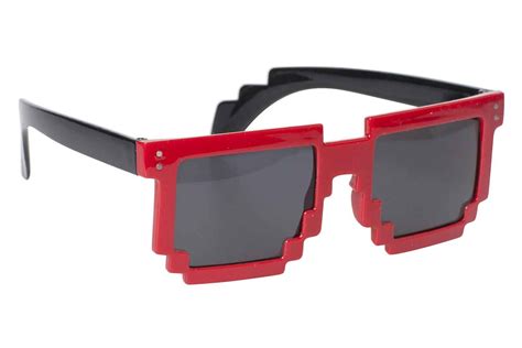 Pixel Sunglasses 8 Bit Geek Nerd Pixelated Eye Glasses Fashion Accessory