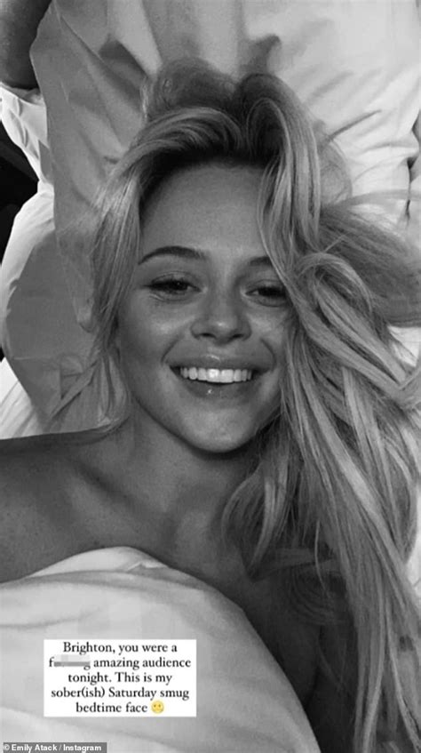 emily atack sends temperatures soaring as goes topless for a slew of steamy