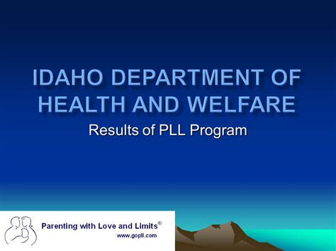 Idaho Department Of Health And Welfare Ppt Video Online Download