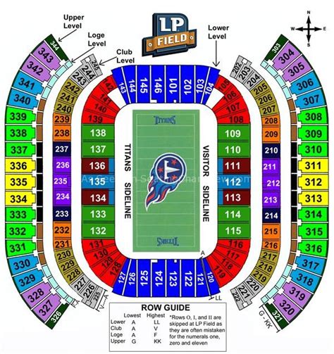 Nissan Stadium Seating Map